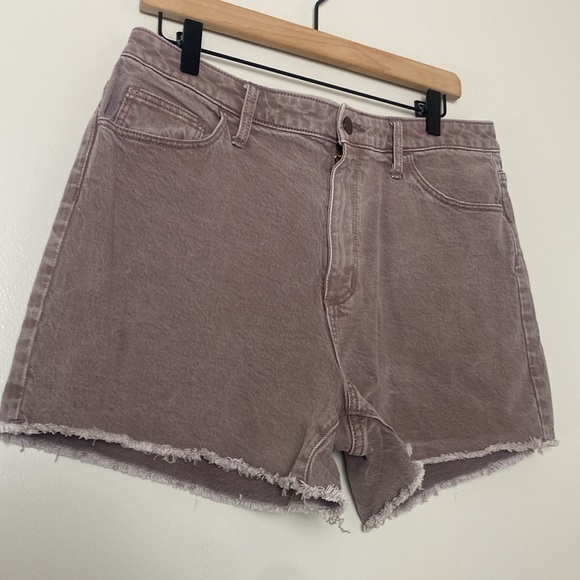 Universal Thread Shorts Vintage Midi Denim Stretch Cut Off Size 12 - Picture 4 of 13